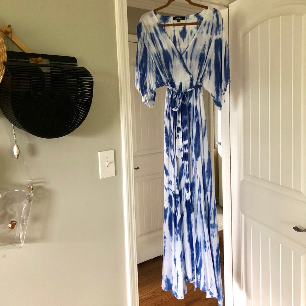 Kimono maxi dress - tye dye!